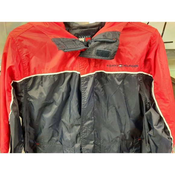 Vintage TOMMY HILFIGER Athletics Flag Spell Out Jacket/Windbreaker. Medium M - Picture 2 of 10